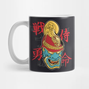 Japanese Art Demon Mask Mug